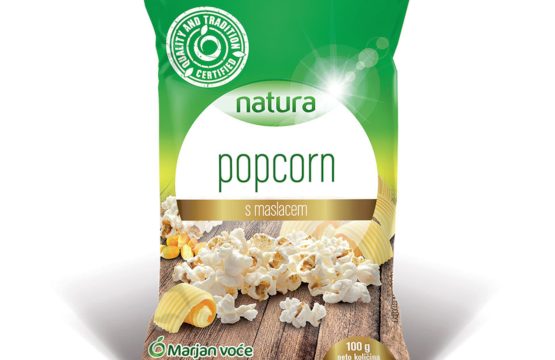 Kokice za Mikrovalnu Popcorn s maslacem 100g Natura Zemlja podrijetla: Hrvatska Zemlja podrijetla kukuruz kokičara: Hrvatska