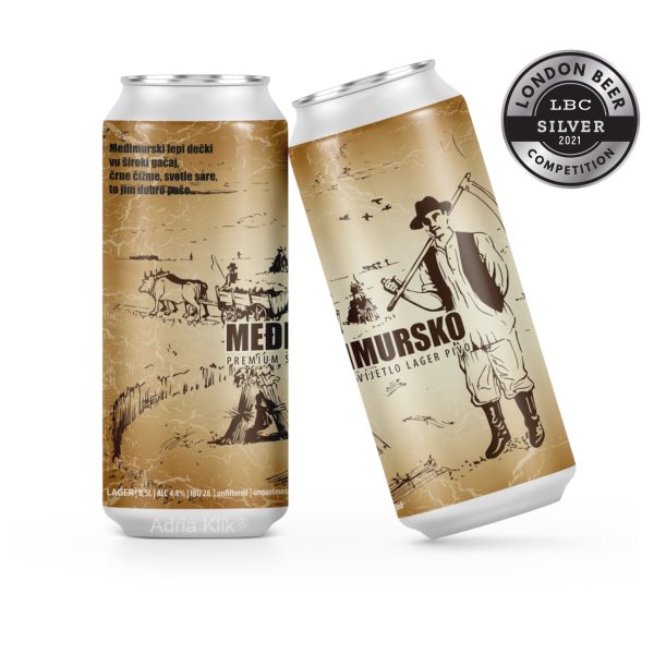 Međimursko Premium Svjetlo Lager 0,5l Lepi Dečki Pivovara