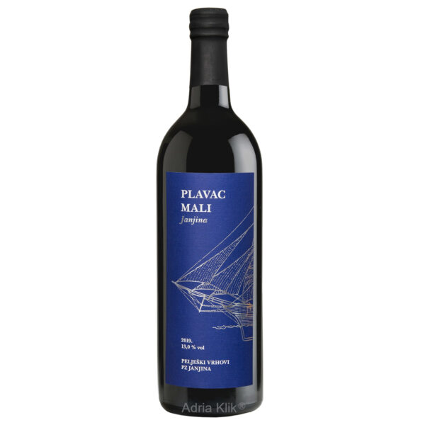 Plavac mali Janjina 1l Pelješki Vrhovi PZ Janjina Naruči dostavu vina Plavac mali Hrvatski otočni proizvod Izvorno Hrvatsko 