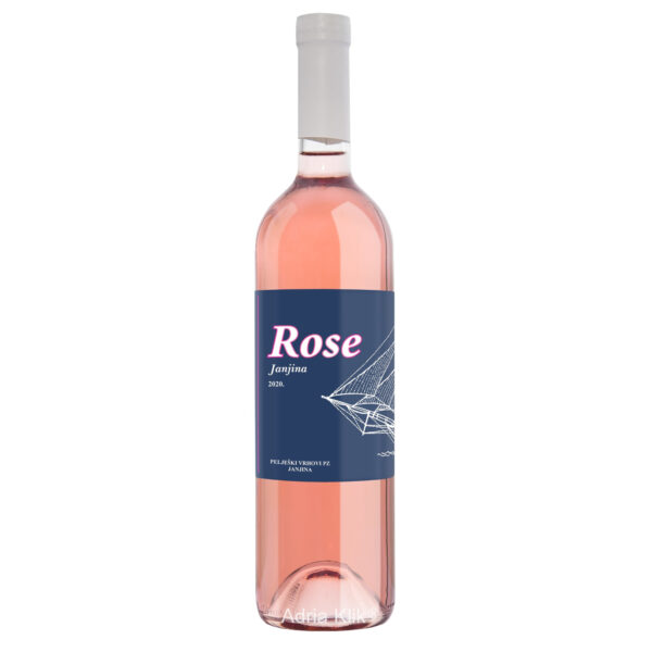 Rose Plavac mali Janjina 0,75l Pelješki Vrhovi PZ Janjina Naruči dostavu vina Plavac mali Hrvatski otočni proizvodIzvorno Hrvatsko 