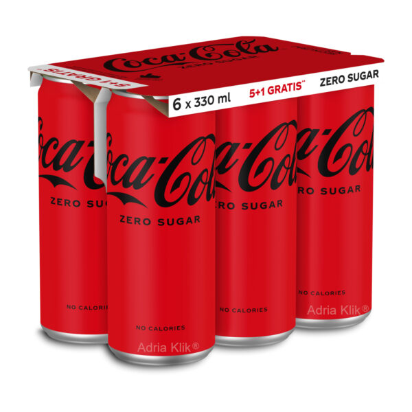 Coca-Cola Zero 0,33l 330ml Limenka 5+1 Gratis ORIGINAL TASTE Coca-Cola za Hrvatsko tržište! Superbrza Dostava Superbrza Dostava do vrata