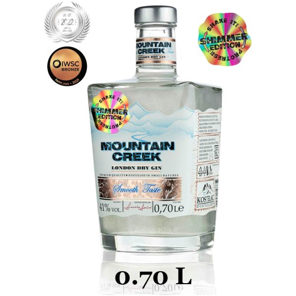 London dry SHIMMER Mountain Creek Premium Gin 0,7 l Kostelac