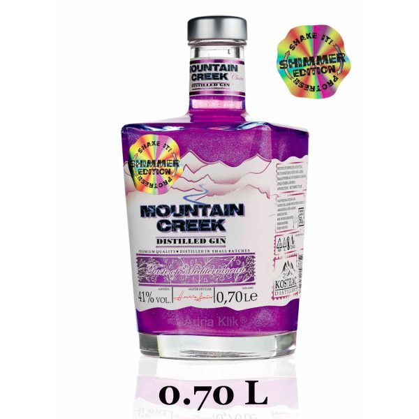 NOVO! Mediterranean SHIMMER Mountain Creek Premium gin 0,7 l Kostelac